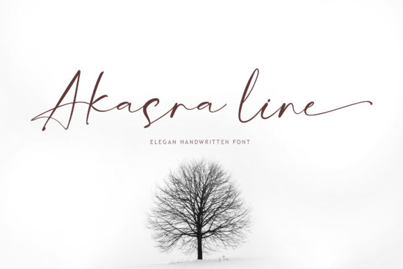 Akasra Line Font for Elegant Brand Identity