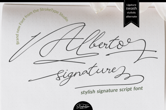 Alberto Signature Font for Elegant Digital Branding