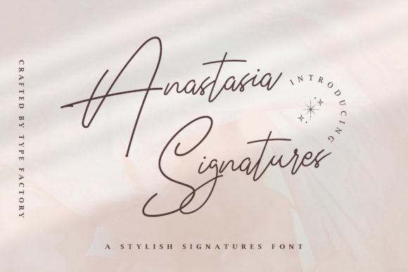 Anastasia Signature Font for Elegant Branding