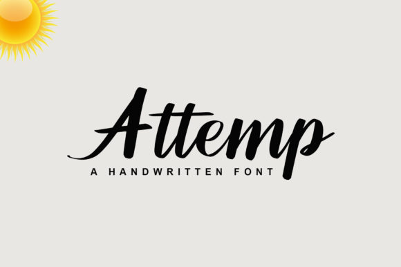 Attemp: A Script Handwritten Font That Makes Creative Ideas Dance