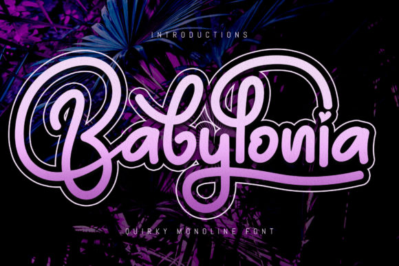 Babylonia Script Font for Elegant Branding