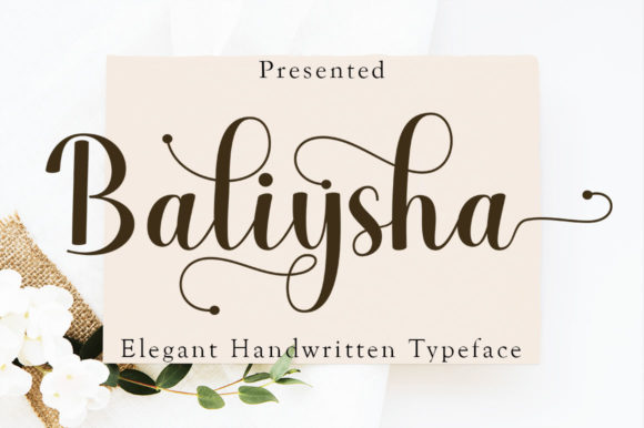 Baliysha: A Refined Script Font