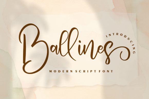 Ballines Font for Web Design