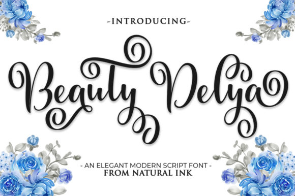 Beauty Delya: A Graceful Script Font for Elegant Digital Branding