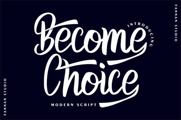 Become Choice Script Font for Handmade Creators