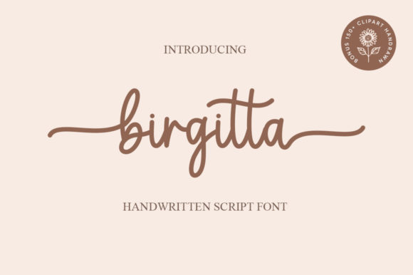 Birgitta Script Font for Elegant Brand Identity
