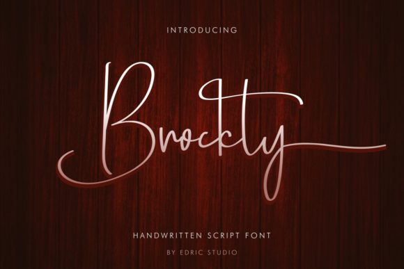Brockly: A Delicate Script Font for Luxury Digital Branding