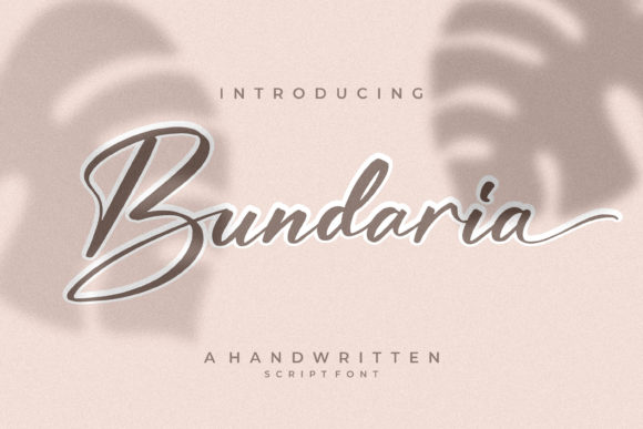 Bundaria: A Chic Script Handwritten Font for Elegant Branding