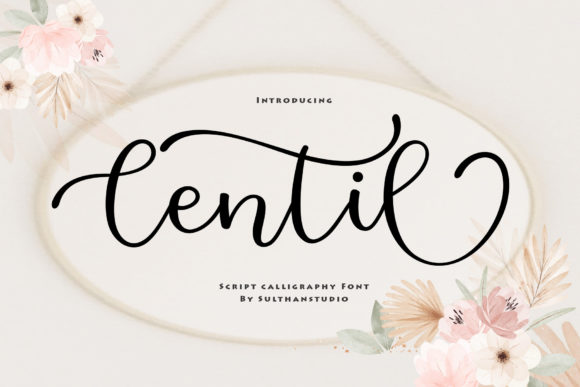 Centil: A Refined Script Font for Elegant Campaign Design