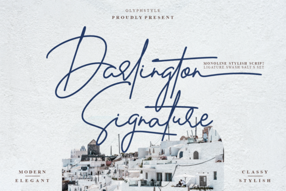 Darlington Signature Font for Elegant Brand Identity