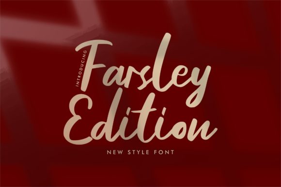 Farsley Edition Script Font for Modern Web Design