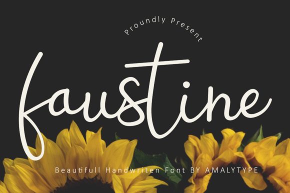 Faustine Script Font for Warm, Lively Brand Identity