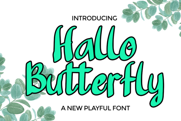 Hallo Butterfly: Elegant Script Handwritten Font