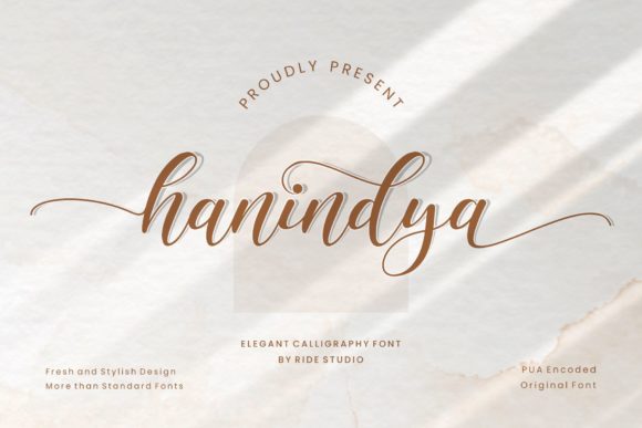 Hanindya Script Font for Elegant Digital Branding