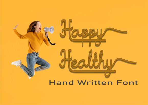 Happy Healthy Font: A Playful Script Handwritten Typeface for Digital Brands
