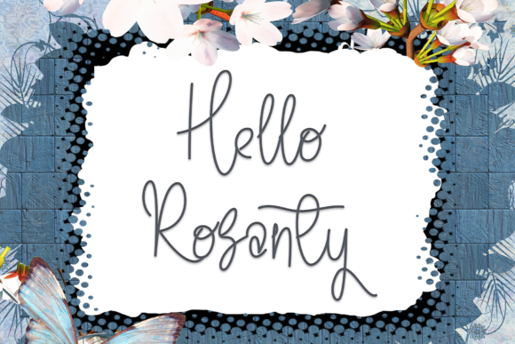 Hello Rosanty Script Font for Elegant Brand Identity