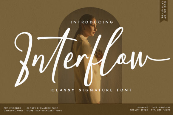 Interflow Script Font for Modern Digital Branding