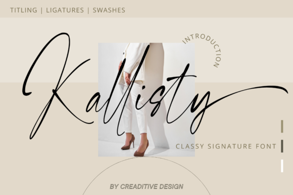 Kallisty Script Font for Elegant Branding Projects