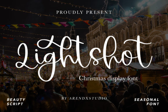 Lightshot Script Font for Editorial Design