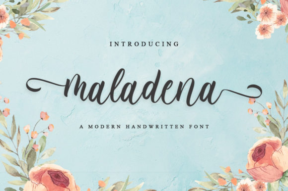 Maladena: Elegant Script Handwritten Font for Designers
