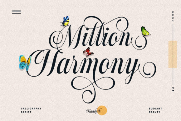 Million Harmony Font for Elegant Branding