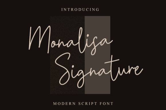 Monalisa Signature: A Refined Script Handwritten Font for Digital Elegance