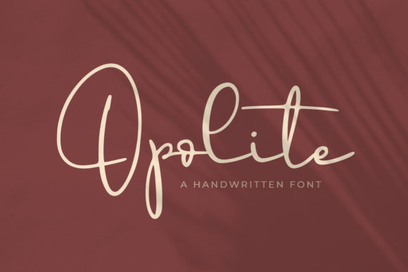 Opolite: A Whimsical Script Font for Thoughtful Editorial Design