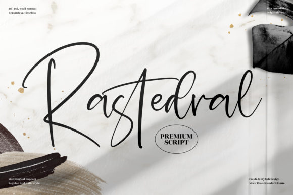 Rastedral Script Font for Small Business Branding