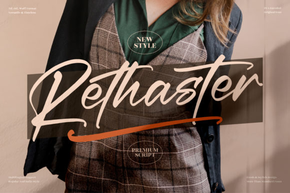 Rethaster Script Font for Elegant Campaign Design