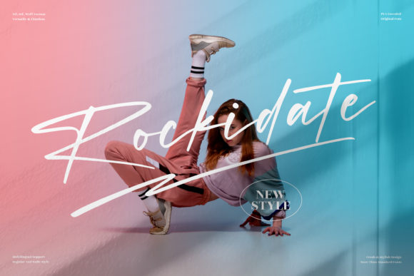 Rockidate: A Poetic Script Font for Elegant Digital Branding