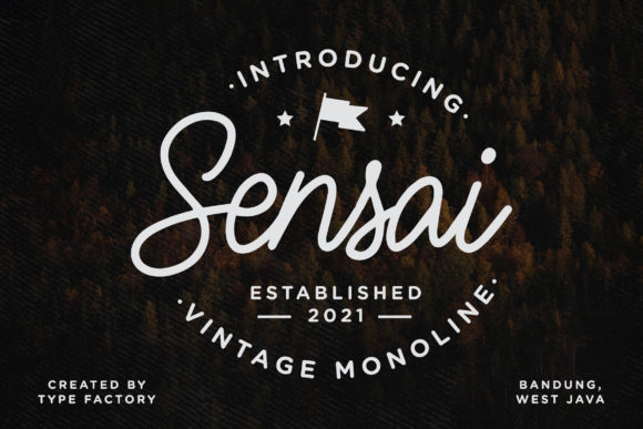 Sensai Script Font for Elegant Branding