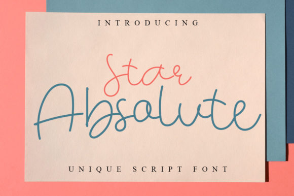 Star Absolute: A Delicate Script Font for Editorial Elegance