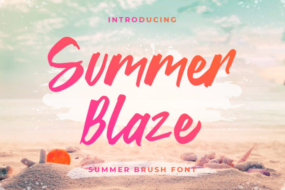 Summer Blaze Font for Creative Brands