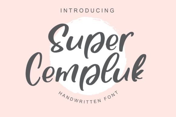Super Cempluk: A Delicate Script Font for Elegant Web Design