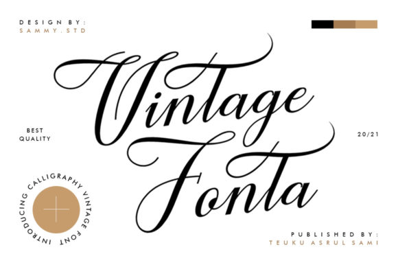 Vintage Fonta: Elegant Script for Business Branding