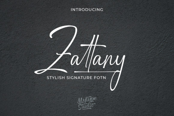 Zattany Script Font for Handmade Branding